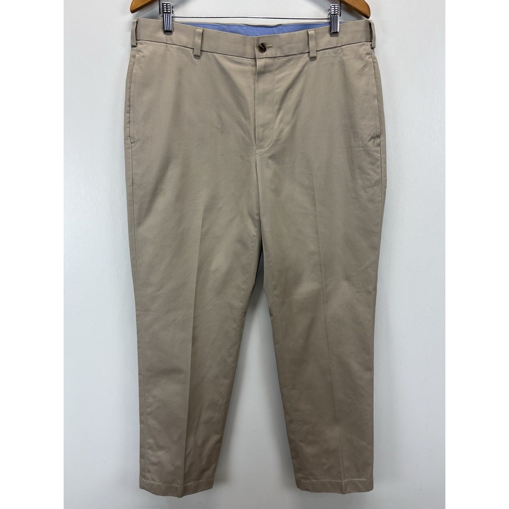 brooks brothers lightweight advantage chino clark Pants Sz 36x30 Men's Tan Flat